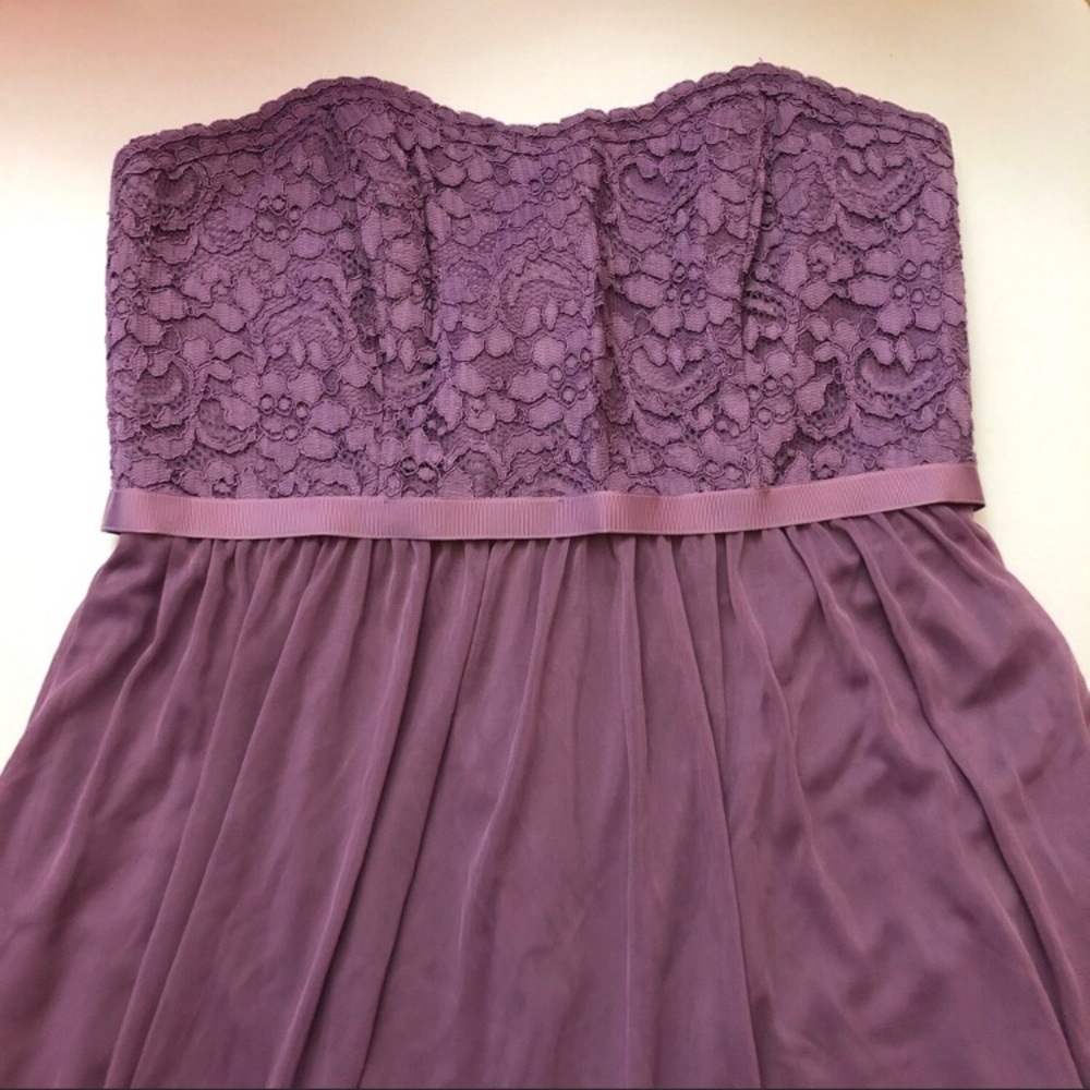 Lace Strapless Dress Davids Bridal Wisteria
